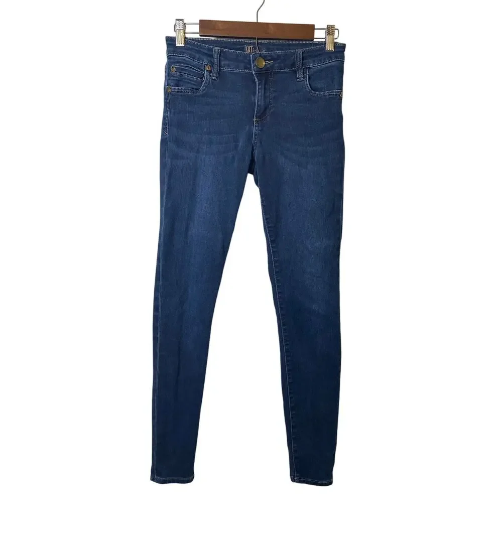 Kut from the Kloth Women's Dark Wash Skinny Jeans Size 0